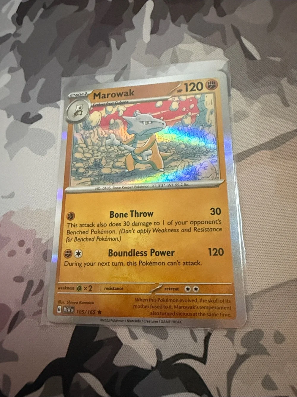 Cubone & Marowak Pokémon 151 Evolution Card Lot 💀 | 2 Cards ✨5/$25✨
